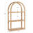 Arched Rattan Wall Shelf