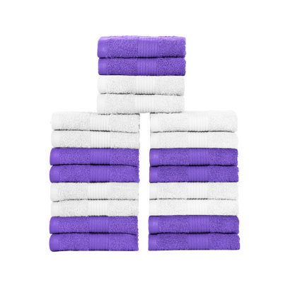Laver les débarbouillettes 100% coton 600 g / m², absorbant doux, séchage rapide