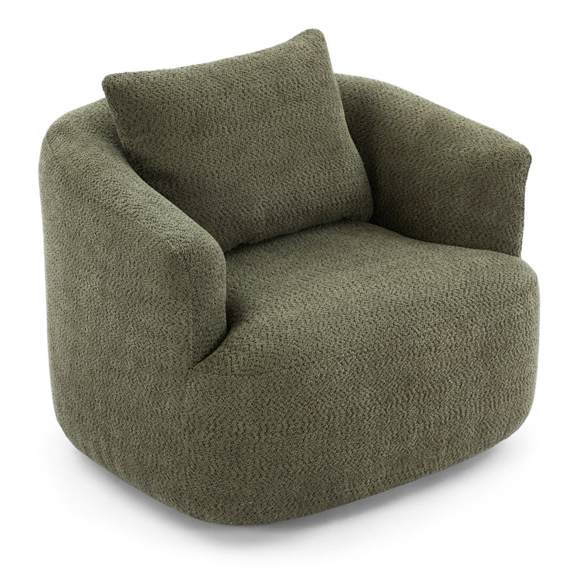 Fauteuil en cuir italien Global United, Black, Silver