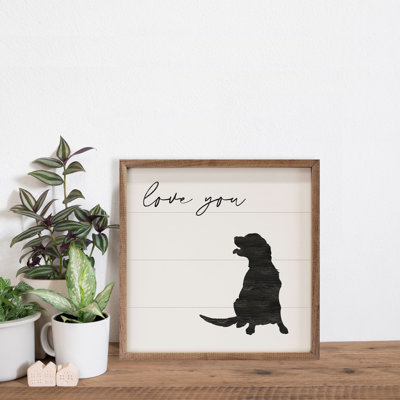 Love You Golden Retriever White