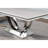Allessandra And Chrome Rectangular U-Shaped Base Dining Table