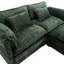 Double avec tissu en chenille, amovible avec poches latérales, repose-pieds confortable, éponge à haute densité, hauteur de 31,10 po, limite de 500 lb 、、、、、、 500-905687261