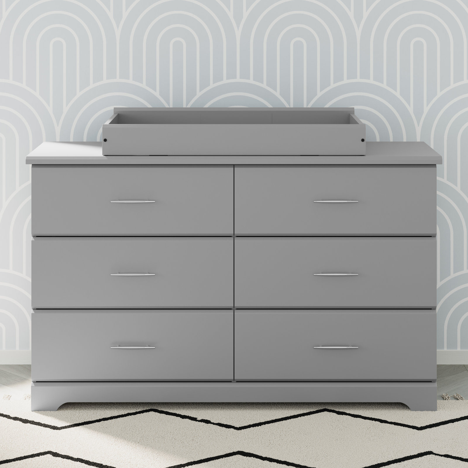 Nest Changing Table Topper, Pebble Gray
