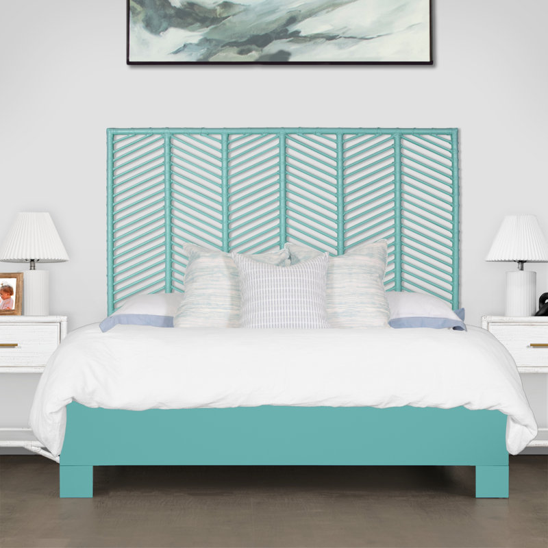 Liam Headboard, Queen, Turquoise