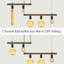 5- Luminaire suspendu pour salon en fer, réglable, à intensité variable, vintage 110 volts pour base de vestibule E26, fer