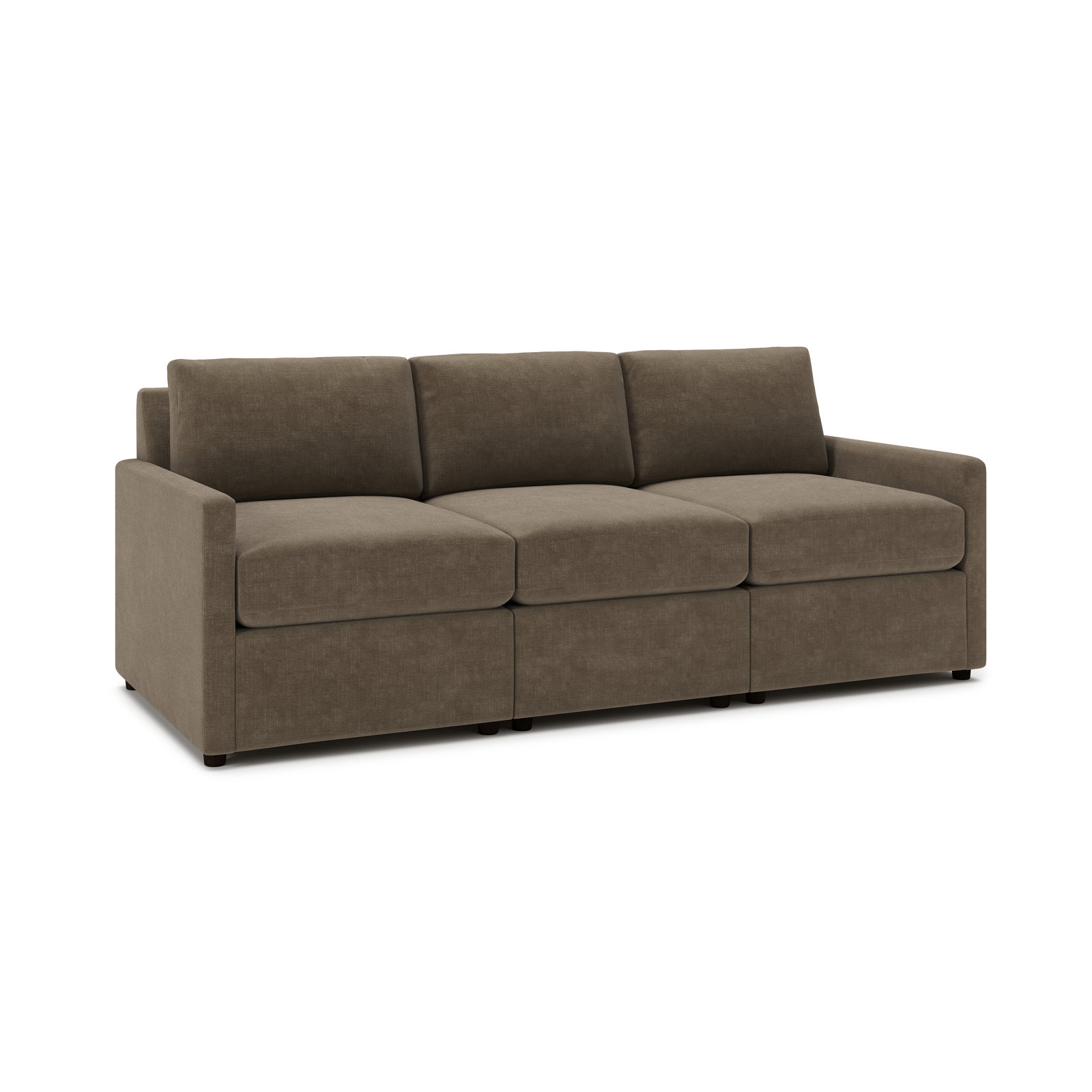 Damari 3-Piece 90" Modular Sofa, Andrew Driftwood Performance Chenille