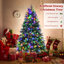 Arbre de Noël vert pin pin cachemire avec lumières DEL-411583376