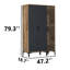 Armoire autoportante avec 2 tiroirs