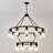40" 2-Tier Wagon Wheel Chandelier