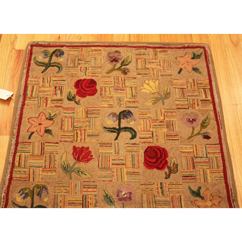 Tapis crocheté à motif floral antique de la collection nazmiyal 3 pi 1 po x 5 pi 3 po