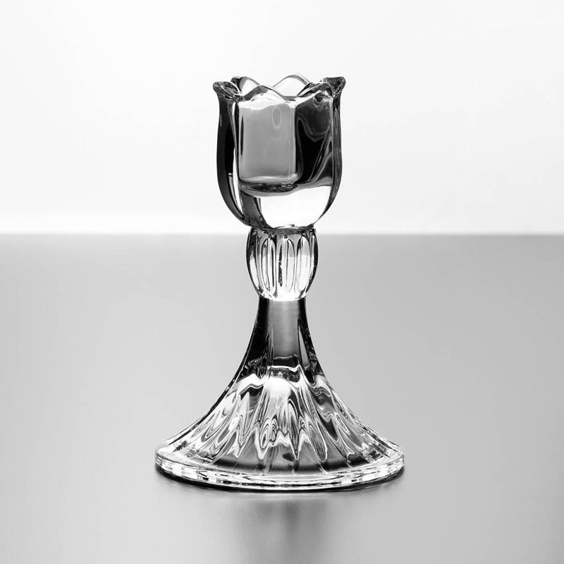 Bougeoir de table en verre 15 po