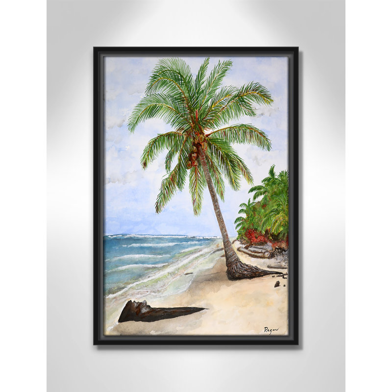 «Rashebia Paradise Print» par Mike Ragan pour, Noir, H 19,5 po x l 13,5 po