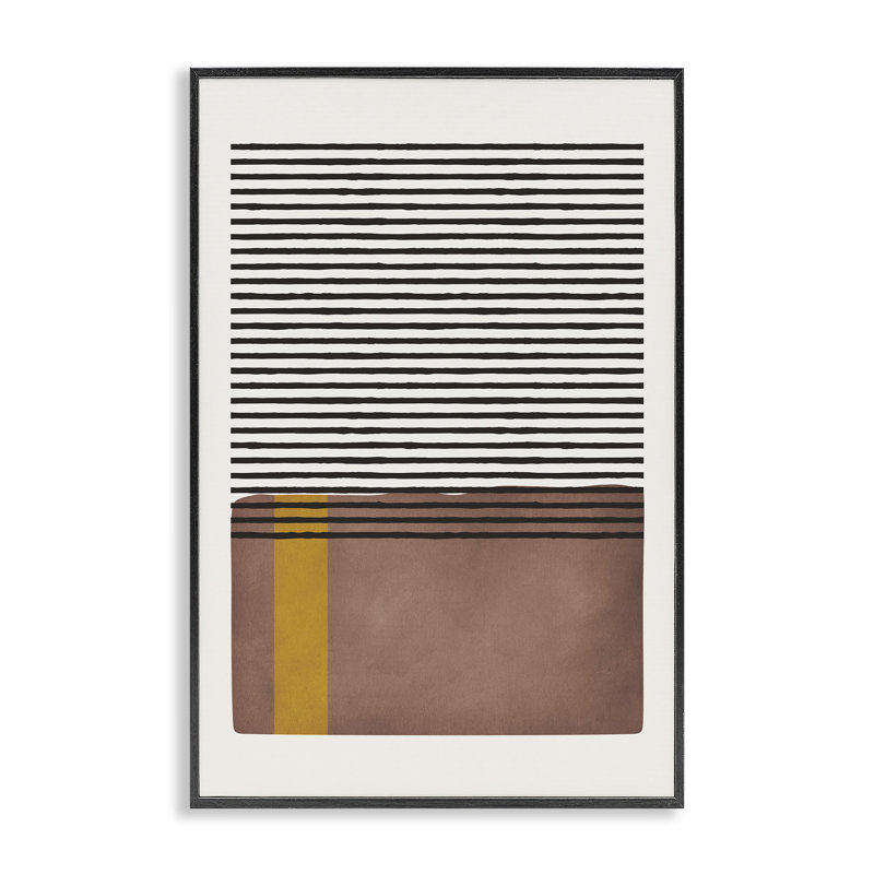 Cosby Street Abstraction, estampe numérique encadrée par JJ Design House, LLC., H 18 po x l 12 po