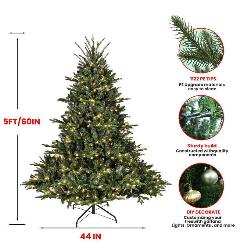 Arbre de Noël pré éclairé, 5'