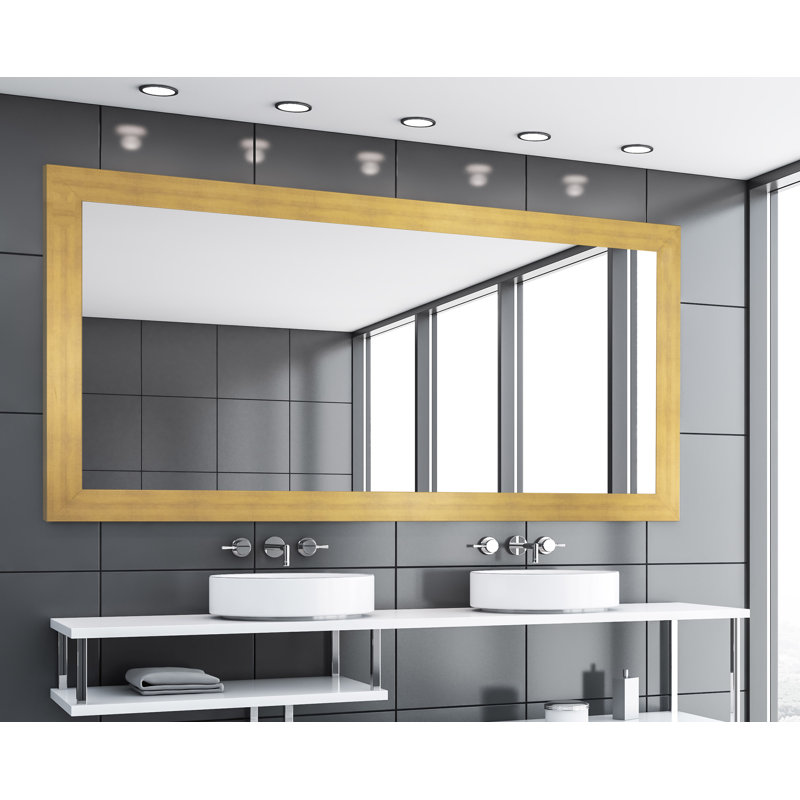 Miroir de salle de bain moderne et contemporain Coles Sunset, H 36 po x l 75,5 po