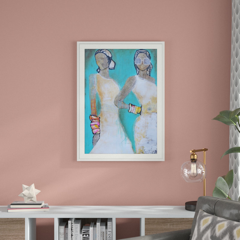 «Downtown Chic», reproduction d'art, H 38 po x l 28 po x P 1 po, Cadre blanc