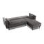 Brutus Velvety Reversible Corner Sofa Bed-67503282