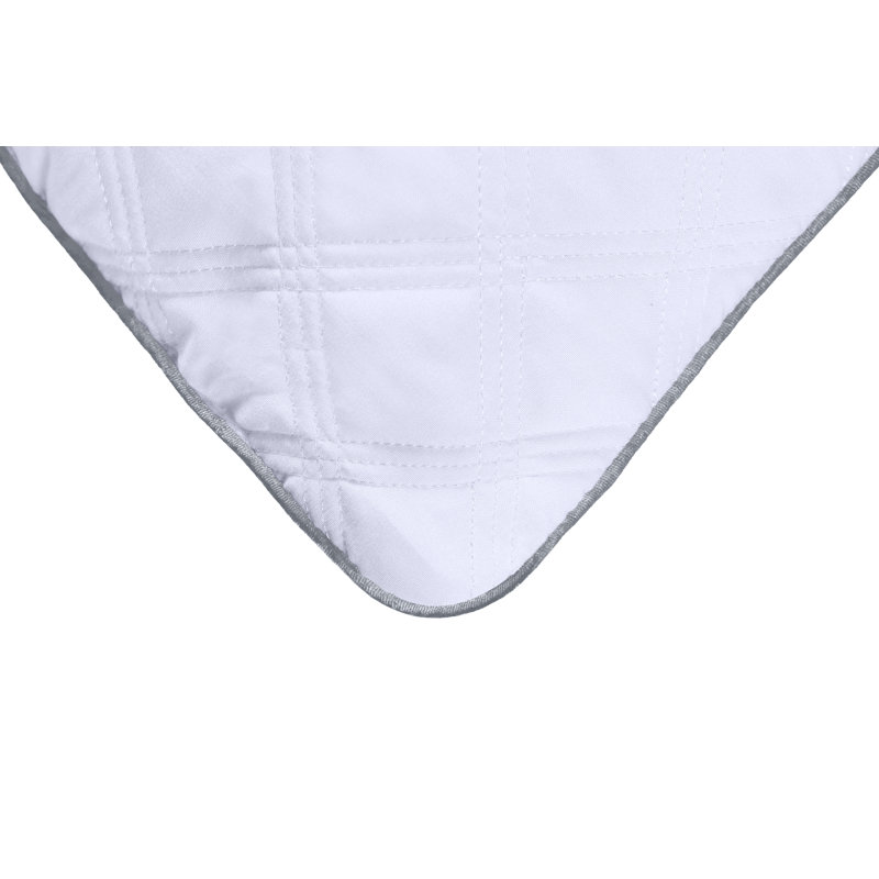 Coussin Huggins, Passepoil gris clair, Très grand