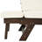 Outdoor Acacia Wood Chaise Lounge , Cushion Included-1531337499