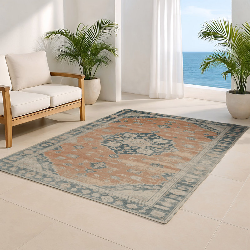 Tapis gris intérieur et extérieur surteint, Rectangle 5 pi x 7 pi