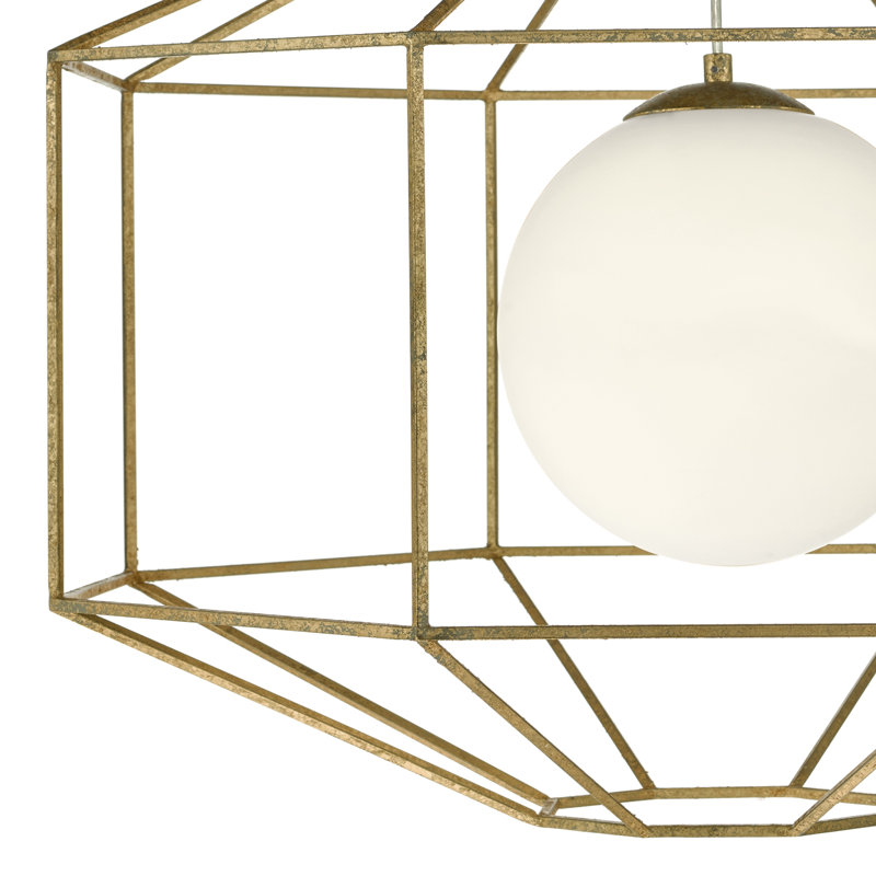 Arellano 1 - Light Gold Geometric Pendant