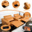 Canapé d'angle modulaire 3 places en cuir brun, confortable, avec fauteuil inclinable électrique et 2 porte-gobelets, style moderne idéal pour les petits espaces, respirant, avec rangements intégrés. Convient également aux bureaux.