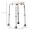 Adjustable Non-Slip Shower And Bath Stool, 32.5Wx41dx35.5-54H Cm-Cream White