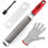 KALUNS 3-Piece Stainless Steel Grater Set, Fine Medium Coarse Cheese & Vegetable Graters with Non-Slip Base, Dishwasher Safe Kitchen Tool Set for Home Cooking