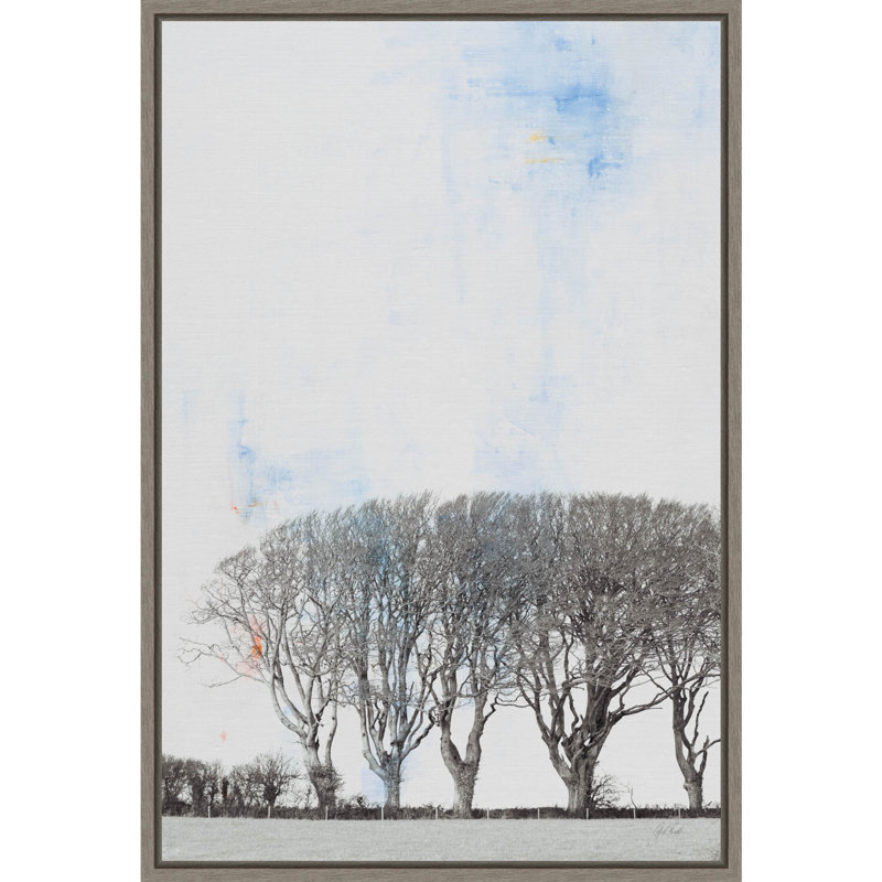 «Row of Trees» par Deborah Revell, reproduction d'art sur toile encadrée, H 33 po x l 23 po