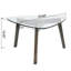 Table basse en bois gris, 31,01 po L, 31,74 po, 18,43 H, 32,57 lb, 37 36 4,25 37,94 lb de large, profond, élevé, poids, largeur du colis, profondeur, hauteur,
