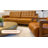 Ethan Top Grain Leather Armchair with Solid Wood Armrests