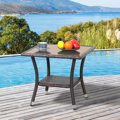 Square Outdoor Coffee Table , 20'' in. W 20'' in. D