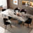 Modern simple rectangular marble dining table-102531151