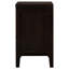 Table de chevet rectangulaire à 2 tiroirs Cappuccino