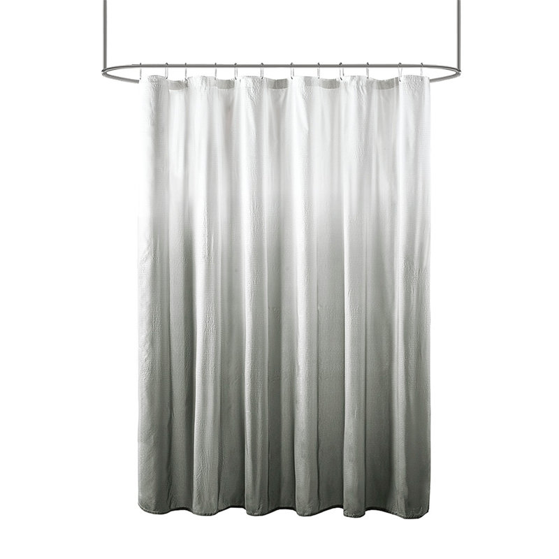 Rideau de douche à imprimé dégradé 72 po x 72 po Ombre, Gris