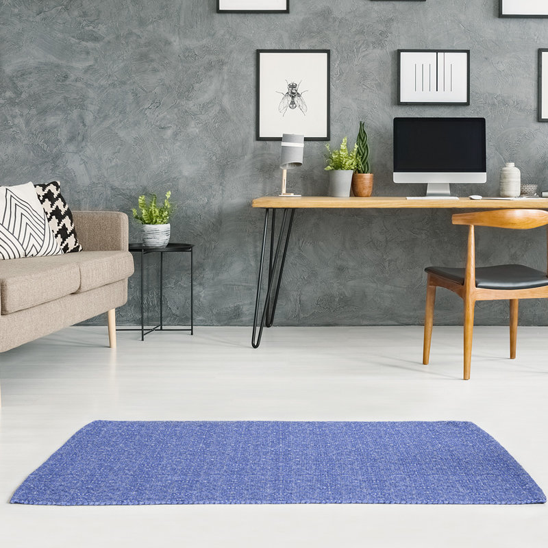 Chenille Toile Indoor Rug, Rectangle 4' x 6'