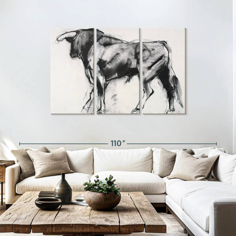 Brampt Toro Azul I, 48" H x 74" W