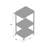 Tuffy Open Shelf Endura Video AV Cart