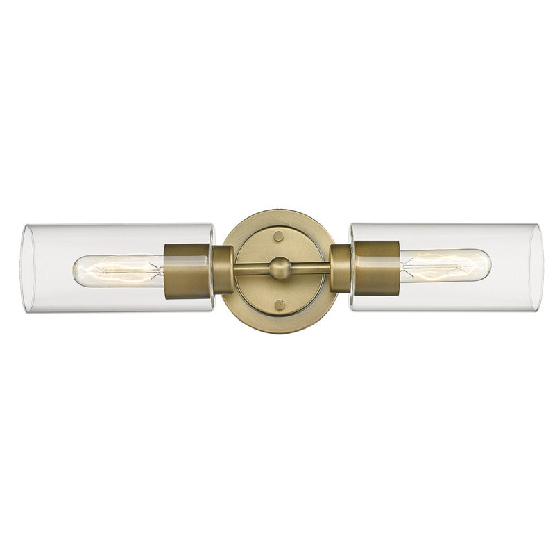 Abud-Aleem 2 - Light Dimmable Vanity Light, Aged Brass