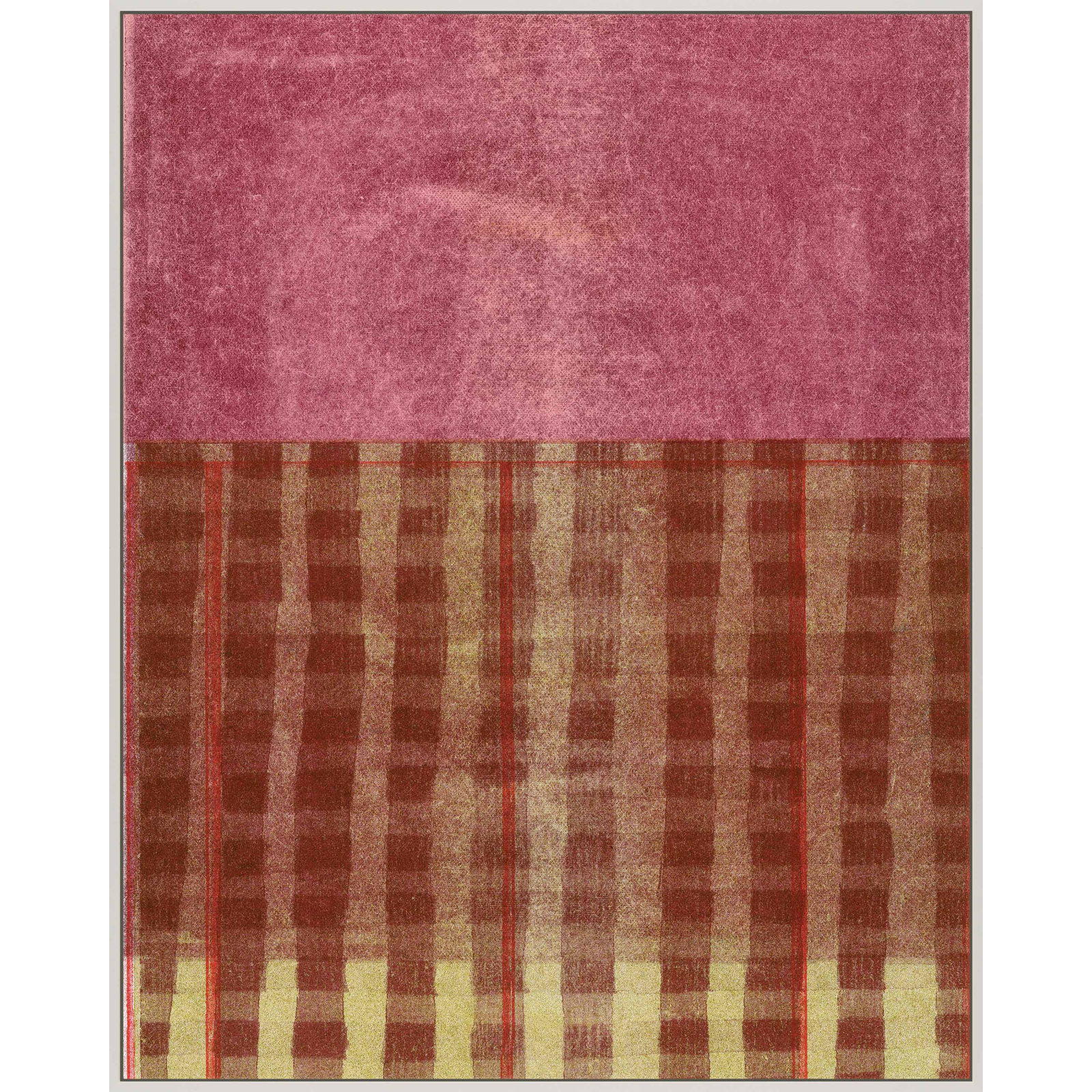 Mulberry by Mo Neuharth - Framed Wall Art, 20" H x 16" W, Framed Print without Mat, White