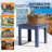 Premium Fir Wood Outdoor Side Table,Navy Blue-1433444797