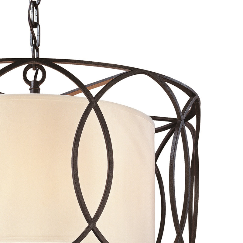 Sausalito 5 Light Foyer Pendant, Textured Iron