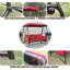 Balançoire convertible 2 en 1, balançoire d'extérieur 3 places avec auvent et coussin, capacité de poids de 600 lb