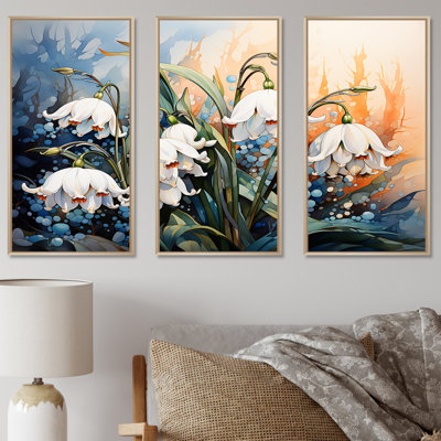 Snowdrops Charm In Winter - Snowdrops Canvas Art Set