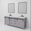 Ensemble de meuble-lavabo double l 80 po x P 22 po Marsyas, ensemble de robinet et miroirs 30 po-2064676249-2128398607