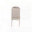 Fabric Upholstered Side Chair with Antique Finish