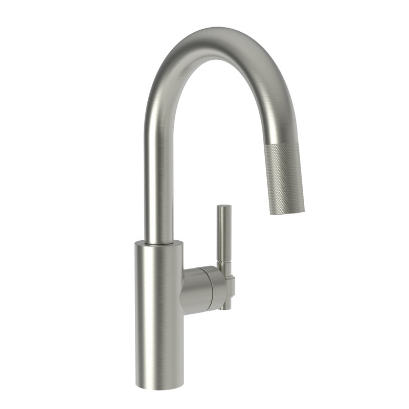 Muncy Single Handle Pull Down Bar Faucet, Satin Nickel (PVD)