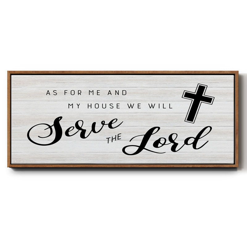 Serve the Lord - Toile encadrée, H 20 po x l 50 po