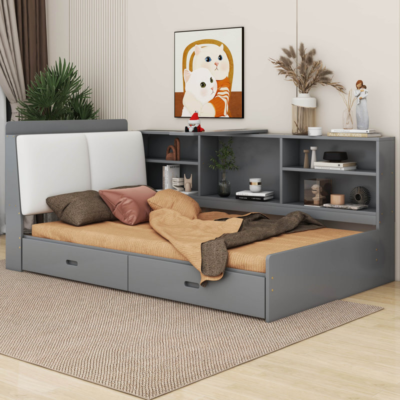 Richella Upholstered Daybed, Gray