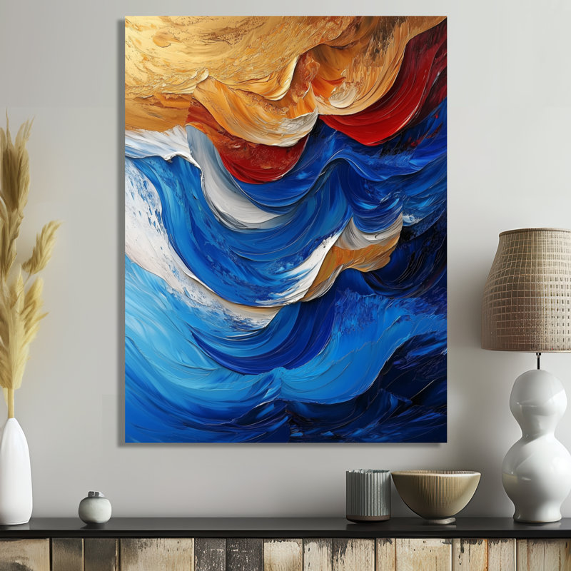 Nyra - Abstract Canvas Wall Art, 40" H x 30" W, Wrapped Canvas, Does Not Apply